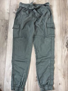 Justice Girls Joggers  Cargo Pocket Olive Green Size 18 NEW - Picture 1 of 7