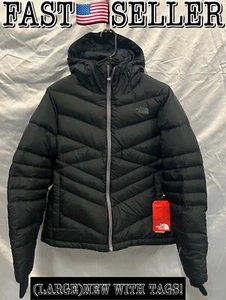 The North Face Women’s Nuptse Jacket 550 Down - Black, Large *RARE* NEW W/TAGS - Picture 1 of 6