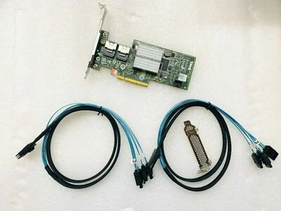 Dell H200 6Gbps HBA LSI 9211 P20 IT Mode ZFS FreeNAS unRAID + 2* SATA Cable - Image 1 of 4