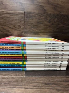 On My Way With Sesame Street 13 Volume Set Hardcover 1989 Jim Henson Muppets - Picture 1 of 24