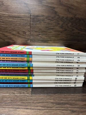 On My Way With Sesame Street 13 Volume Set Hardcover 1989 Jim Henson Muppets - Image 1 of 4