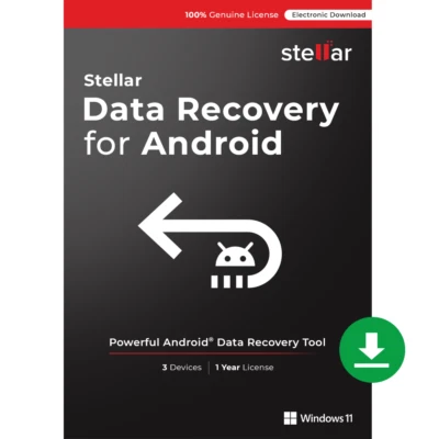 Stellar Data Recovery Android for Windows | 1 PC 1 Year | Email Delivery - Image 1 of 3