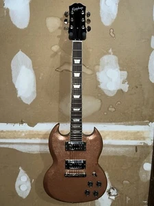 Epiphone Sg Custom 3/4 Short Scale Guitar Project Refinish Pickup Upgrade Bronze - Picture 1 of 24