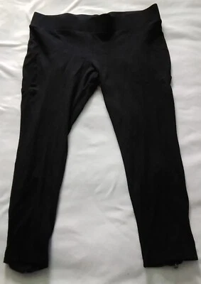 Leggings One 5 One feminina preta com zíper na bainha traseira tamanho 2XL - Imagem 1 de 4