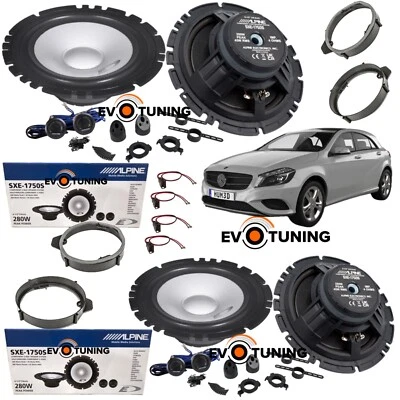 Kit 8 Casse Altoparlanti Alpine Anteriori Posteriori per Mercedes Classe A W176 - Immagine 1 di 4