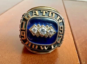1997 West Virginia University Gator Bowl Ring 10k Gold - Picture 1 of 3