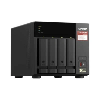 QNAP TS-473A-8G-US AMD Ryzen Embedded V1500B quad-core 2.2GHz 4-Bay 2.5GbE NAS - Image 1 of 4