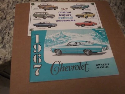 1967 ORIGINAL 1ST EDITION CHEVROLET/IMPALA OWNERS MANUAL - Image 1 of 3