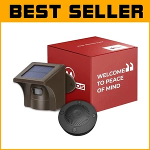 Wireless Driveway Alarm System - 1500ft Solar Motion Sensor for Outdoor Security - Picture 1 of 9