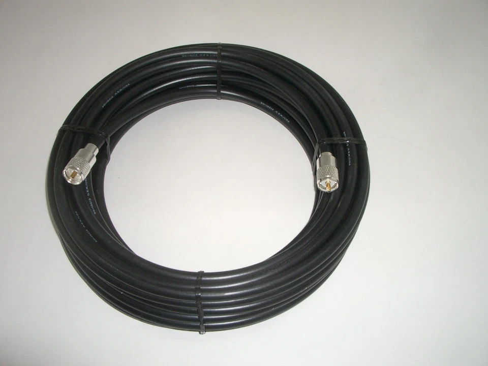 WORKMAN 213-50-PL-PL 50FT RG-213 COAX COAXIAL CABLE PL-259 RG-8 TYPE  - Image 1 of 3