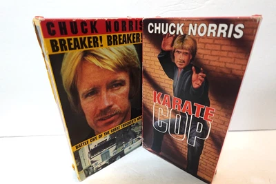 Karate Cop / Breaker! Breaker! (Chuck Norris VHS tapes) (tested) - Image 1 of 4