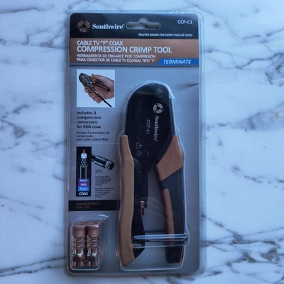 Herramienta de crimpado de compresión Southwire COAX CCF-C1  Foto 1 de 4