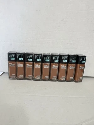 Lot Of 9 Maybelline Fit Me Matte Poreless Foundation Deep Shades Clay 365 Nutmeg - Image 1 of 4