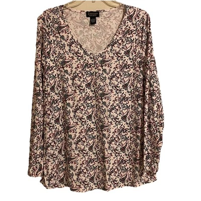 Camisa Forbidden Society Navidad Mujer Talla L Manga Larga Elastizada Cuello en V Foto 1 de 4