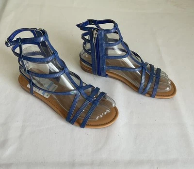 Jessica Simpson Gladiator Sandals Blue Strappy Open Toe Womens Size 5 - Image 1 of 4