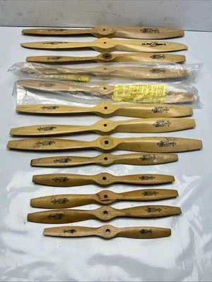 JZ Zinger Wooden RC Propeller Model Airplane LOT Of 13 Vintage - Image 1 of 4