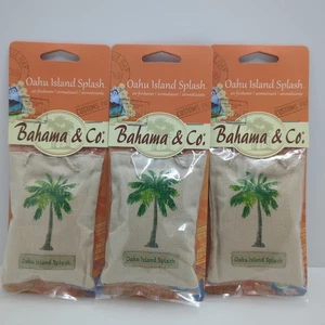 3 Pack Bahama & Co. Oahu Island Splash Automotive Air Freshener - Picture 1 of 3