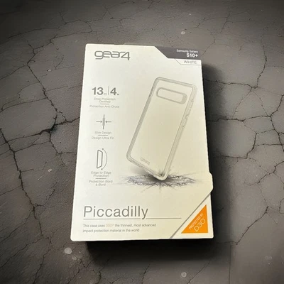 Gear4 Piccadilly Samsung Galaxy S10+ Plus Slim White Clear Case Protector Skin - Image 1 of 2