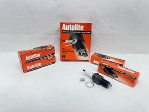 NEW Box of 4 Autolite Copper Core Spark Plugs #66 - Picture 1 of 2