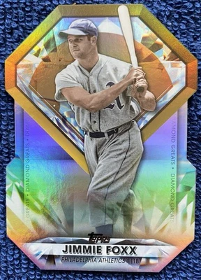 2022 Topps Update Diamond Greats Die Cuts Jimmie Foxx #DGDC-68 Athletics - Image 1 of 2