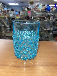 Hobnail, Doyle & Co, # 150, EAPG, vaso plano, azul, década de 1880, en muy buen estado CD - Imagen 1 de 5