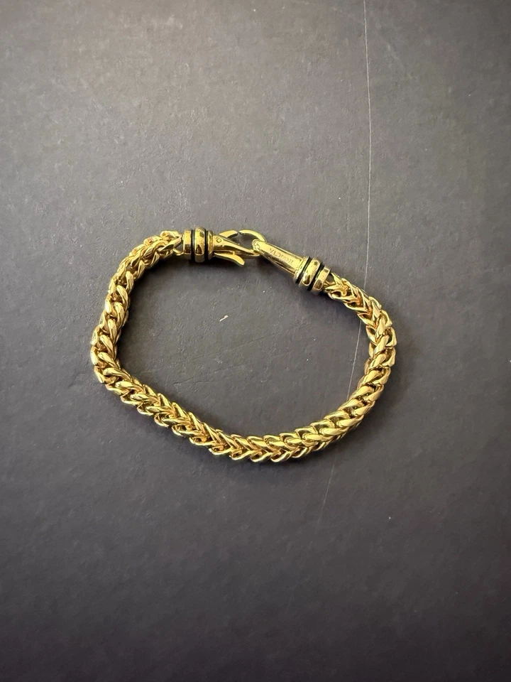 Invicta Мужская браслет серебро из нержавеющей стали золото с фантазии застежка - Изображение 1 из 2