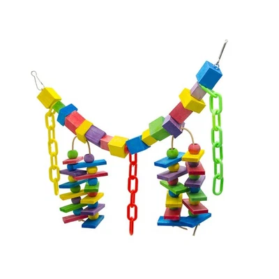 Parrot Toys Large Size Colored Bird Toys Multi-colored Blocks Bird Toys - Image 1 of 4