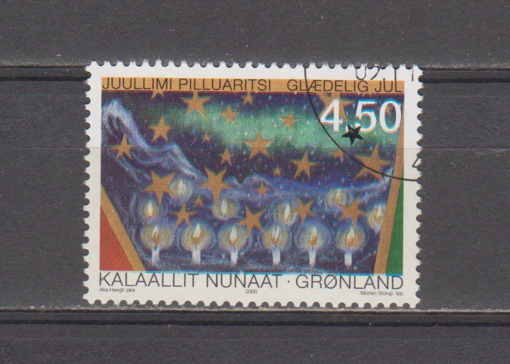 GROENLANDIA: 2000 - USADO - SCOTT # 378 NAVIDAD Foto 1 de 1