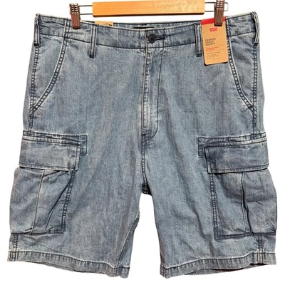 Pantalones Cortos Levis Carrier Cargo Para Hombre 36 Denim Ligero 100% Algodón Y2K Foto 1 de 4
