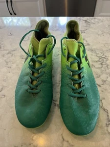 Scarpe da calcio Adidas Techfit X tacchetti verde fluo misura 9 - Foto 1 di 8