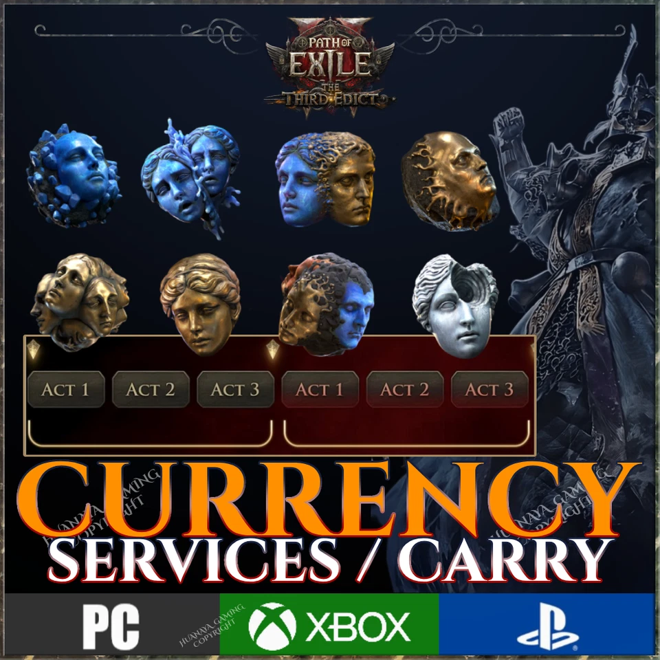 PATH OF EXILE 2  THIRD EDICT 💎CURRENCY LEVELING💎 EXALTED DIVINE CAMPAIGN CARRY - Bild 1 von 1