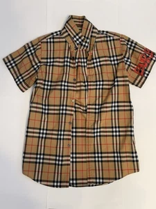 Burberry Kids 10y Boys Short-sleeve Button-up Shirt - Picture 1 of 7