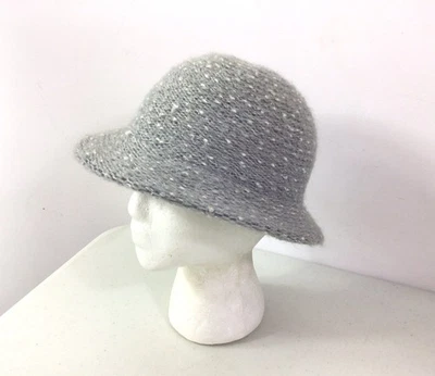 Chapéu balde de lã mohair feito na Itália feminino pequeno - Imagem 1 de 4
