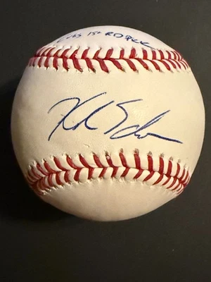KYLE SCHWARBER signed auto autographed Official MLB Baseball Ball JSA inscribed - Image 1 of 3