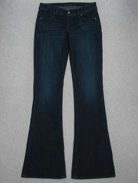 JEANS FEMININO QJ15413 **GENETIC DENIM** THE CYPRESS FLARE tamanho 26 AZUL ESCURO - Imagem 1 de 4