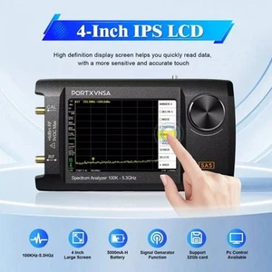 SA5 100K Handheld Spectrum Analyzer Signal Generator with 4 Inch Display - Picture 1 of 20