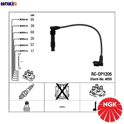 KIT CABLE ENCENDIDO 4059 PARA VAUXHALL OPEL X 25 XE 2.5L X 30 XE 3.0L 6cyl OMEGA Foto 1 de 4