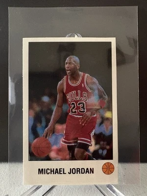 Pegatina Michael Jordan 1990-91 Panini #K - Muy bonita, rara CABRA coleccionable Foto 1 de 2