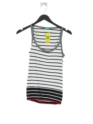 Top básico para mujer United Colors Of Benetton M blanco 100 % algodón Foto 1 de 4