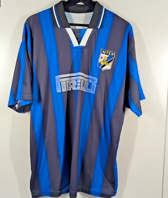 Camiseta de fútbol vintage Inter de Milán Ronaldo #9 adulto talla XL réplica Foto 1 de 4