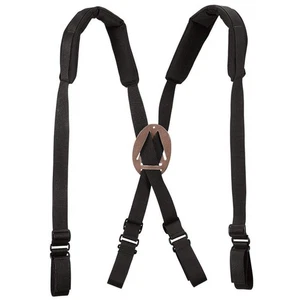 Klein® Black Powerline Padded Nylon Suspenders - NIP - Picture 1 of 4