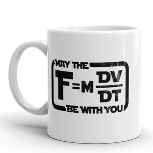 Taza de café May The Force Be With You Equation divertida taza de cerámica Nerdy Mathy-11 oz - Imagen 1 de 6