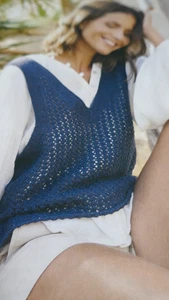 Knitting Pattern Lovely Lacy- Vest Top In 4 Ply-Sizes 32-60in - Picture 1 of 1