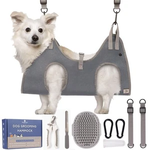 Dog Grooming Hammock Kit | Hanging Grooming Harness | Pet Hammock for Nail Tr... - Picture 1 of 7