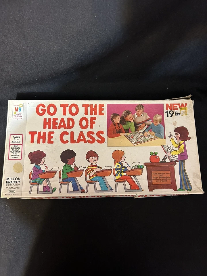 Vintage 1977 Go To The Head Of The Class Board Game19th Edition By MB# 4175 - Image 1 of 4