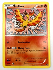 2016 Pokemon Moltres 9/124 Rare Non Holo Fates Collide TCG - Picture 1 of 8