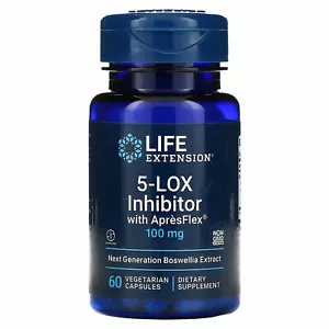 Life Extension 5-Lox Inhibitor with Apresflex 100mg - 60 Veg Caps Boswellia - Picture 1 of 1