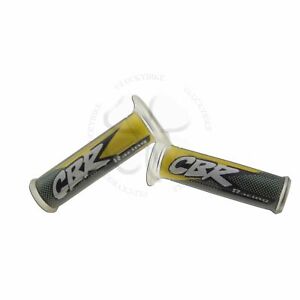 Hand Grip 7/8" Yellow For Honda CBR Gel Handle Bar 22mm Left Right Front