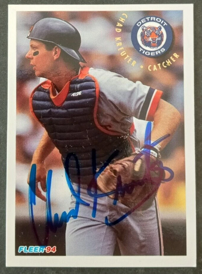 1994 Fleer SIGNED: Chad Kreuter, TIGERS #137 - Image 1 of 1