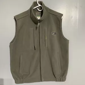 Drake MST Solid Vest Gray Mens Full Zip Fleece Windproof Layering Hunting Large - Picture 1 of 7